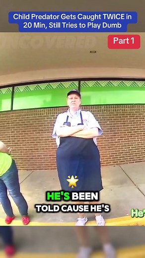 Child Predator Gets Caught TWICE in 20 Min, Still Tries to Play Dumb #cops #police #viral #usa #flypシ