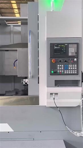 CNC lathe machine vertical-worktable spindle trial operation #cnc #cnclathe #cnclathemachine #verticallathe
