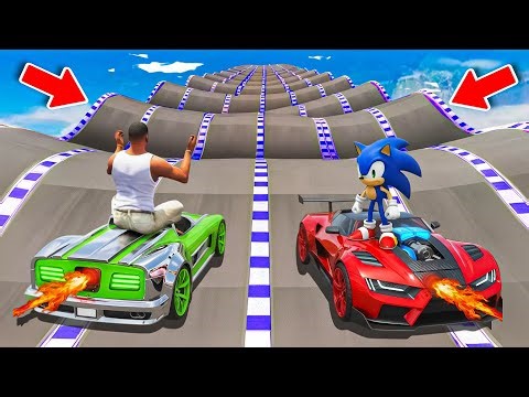 SHIVANG AND SONIC TRIED THE IMPOSSIBLE BUMPY ROAD PARKOUR CHALLENGE GTA 5 !!