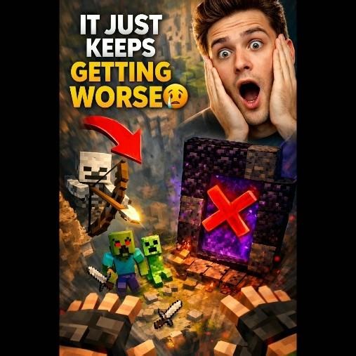 It Just Keeps Getting Worse 😭 | Minecraft Fails #Shorts