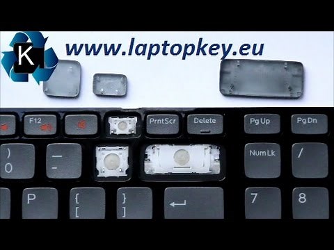 De instructie hoe de toets op de laptop te vervangen opzetten reparen DELL 17R 3750 N7110 L702X