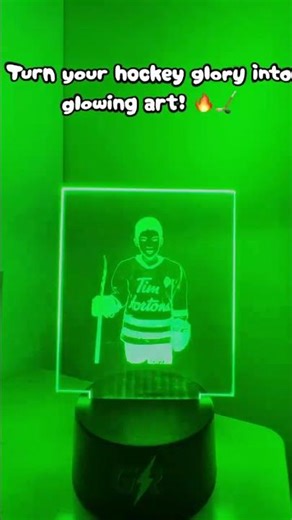 Griprush custom Hockey Photo Acrylic LED Light #hockey #icehockey #icesport