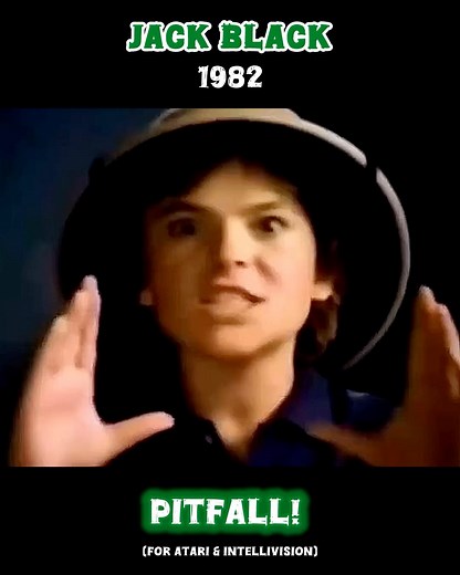 Check out little Jack Black in this Pitfall video game commercial in 1982! #80s #genx #atari #pitfall #retrogaming #jackblack #oldschool #childhood #memories | 80s Deennice