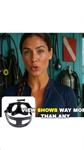 Diving Mask with GoPro Mount (Hands-Free Filming)