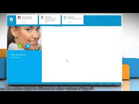 How to View the profile Information of a contact in Skype®