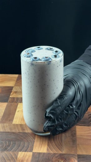 Delicious Banana and Blueberry Smoothie ASMR