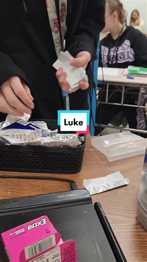 Luke's Extra Gum Wrapper Collection at La Villa Middle School