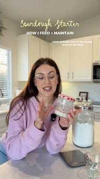 Sourdough starter maintenance ￼made easy🌟 #sourdough #sourdoughstarter #cozyliving