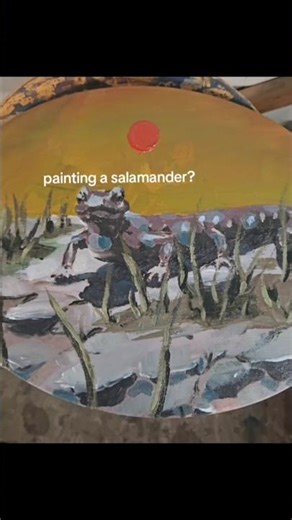 salamander #art #drawing #animalart #expressionism #acrylicpainting