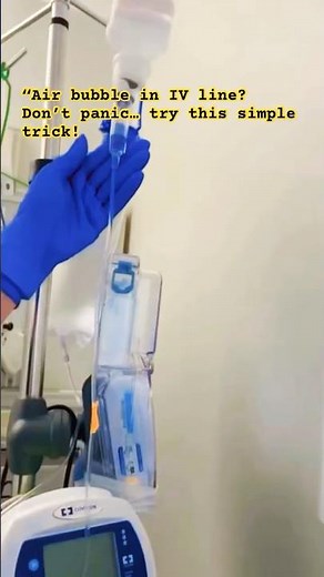 Air bubble in IV line? Stay calm, follow safe steps, clear it properly, and protect your patient.