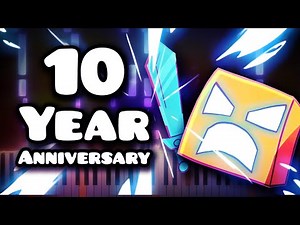 Geometry Dash 10 Year Anniversary | Piano Tutorial