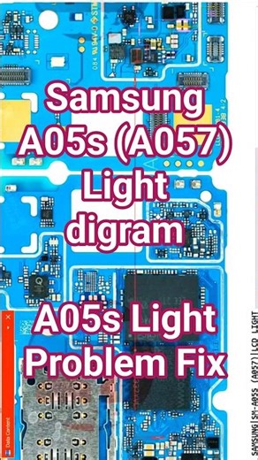 Samsung A05s A057 Light Diagram | Display Light Problem Solution | Backlight IC Jumper Easy Method 🔥