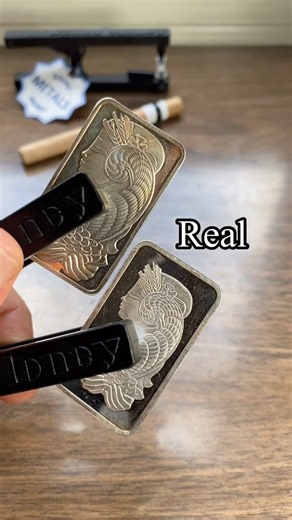PAMP - 1 ounce Silver Bar - ping test