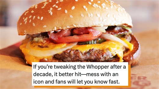 'Don't mess with an icon': Burger King upgrades the Whopper after 10 years and fans are divided