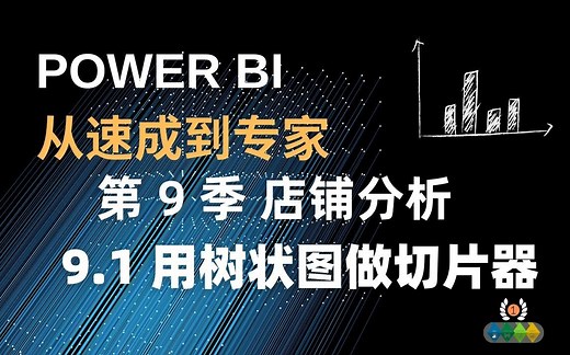 Power BI 从速成到专家 9.1 切片器和用树状图做筛选按钮