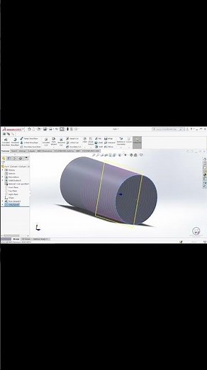 SolidWorks tutorial | Creating screw thread on a round bar.