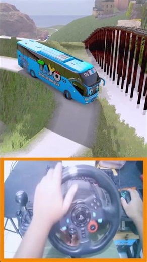 Tayo the Bus Takes on an Extreme Road Challenge -Telolet Cicilalang X Kasih | Part 2 #shorts #viral