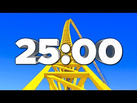 25 Min Countdown Timer (Roller Coaster) 🎢