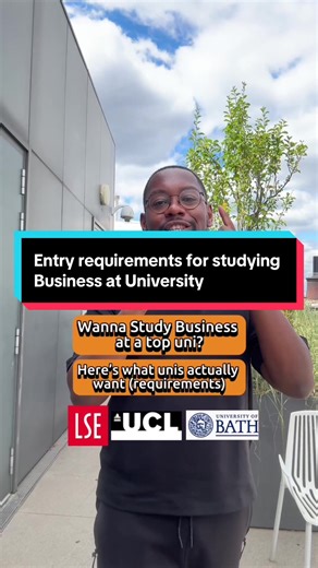 Entry Requirements for Studying Business at University