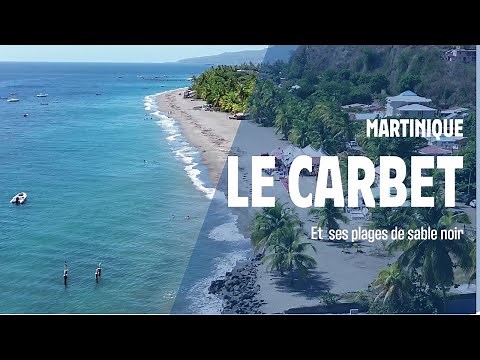 Le Carbet en Martinique et ses plages de sable noir