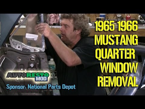 Detailed How To Remove 1965 1966 Mustang Rear Quarter glass Episode 277 Autorestomod