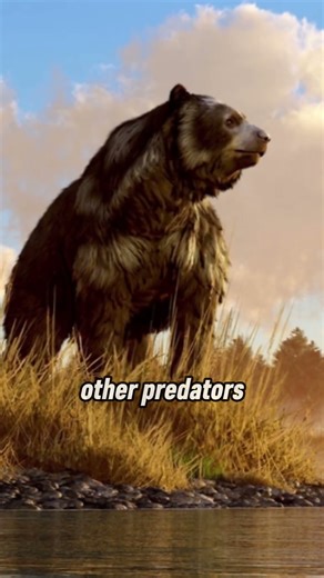 THE LARGEST BEAR EVER #prehistoric#bear#iceage#ancientanimals#apexpredator#megafauna#shorts#history