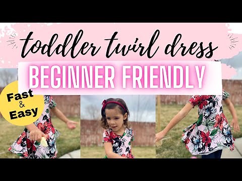 HOW TO SEW AN EASY TODDLER DRESS FOR BEGINNERS. SEW ALONG, ELLIE AND MAC SWEETIE PIE DRESS PATTERN