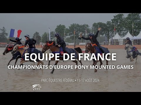 L’équipe de France de pony-games aux Championnats d’Europe, au Parc équestre fédéral