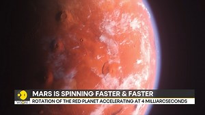 #WorldDNA | Mars spinning faster than ever NASA discovers faster spin, shorter days on the red planet WION brings you this report Read more: https://www.wionews.com/science/mars-timepiece-tinkered-nasa-discovers-faster-spin-shorter-days-on-red-planet-623677 #mars #NASA | WION