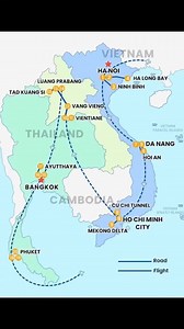 💥✈️YOUR EPIC 20-DAY INDOCHINA ADVENTURE AWAITS Vietnam – Laos – Thailand: The Ultimate Mekong Journey Step into a world of breathtaking landscapes, vibrant cultures, and unforgettable memories—all wrapped in one seamless 20-day private luxury experience crafted by Glamour Adventures. ⭐ Trip Highlights ✔️ Ha Long Bay Cruise – Glide through majestic limestone karsts on a boutique 5★ cruise ✔️ Hanoi & Hoi An – Ancient streets, rich heritage, world-class cuisine ✔️ Luang Prabang – Golden temples, K