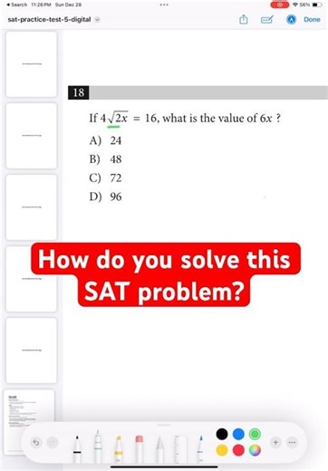 Solve this tricky SAT question! #mathematics #digitalsat #satprep