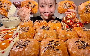 【MIYU】吃播 火鸡面透明春卷&煎鸡蛋&香肠