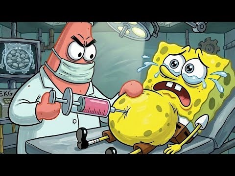 SpongeBob Ate TOO MANY Krabby Patties?! 🍔 His Belly is Growing!