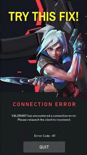 Valorant Not Connecting? Fix VAN-81! #shorts
