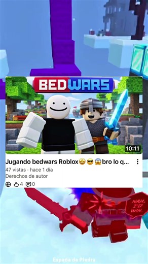 Jugando bedwars en Roblox‼️🤩😱#roblox