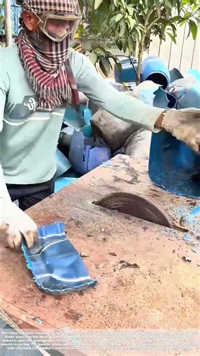 Splitting the Drum: How a Saw Breaks Down a Plastic Barrel for Recycling