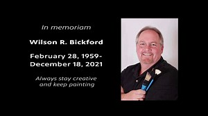 It is with tremendous sadness and heavy hearts that the staff and Board of WPBS mourns the loss of WPBS artist and musician, Wilson Bickford. After complications from COVID-19, Wilson passed away on Sunday, December 18th, 2021 with his wife Glenda Fuller Bickford and daughter Amy Ordway by his side. Audiences across the country and in Canada know Wilson as the witty and personable paint instructor whose show, “Painting with Wilson Bickford,” is found locally on WPBS and Create TV. The 8th season