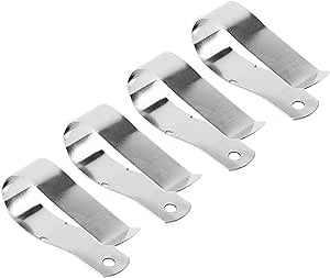 Garage Door Remote Visor Clip Replacement for Genie Garage Door Opener Remote Transmitter Visor Clip 37768A, Stainless Steel, 4 Pack
