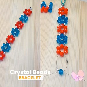 DIY: Crystal Beads Bracelet 💙❤️ Here is an easy and classy bracelet DIY to add to your beaded collection. A different touch of beads colour and size will work so fine but I love this mélange of blue and red. 💙♥️ What colours would you prefer? Happy beading! 📹@Artlopez #lovebeads #crystalbeads #rondellscrystal #beadsjewelry #beadedjewelry #beadedcollection #beadart #beadwork #beading #handmadejewelry #beadingtrend | Love Beads