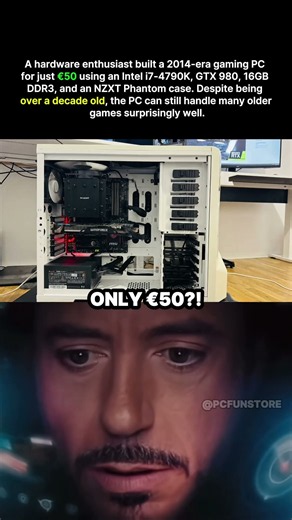 He Built This Gaming PC for Just €50…