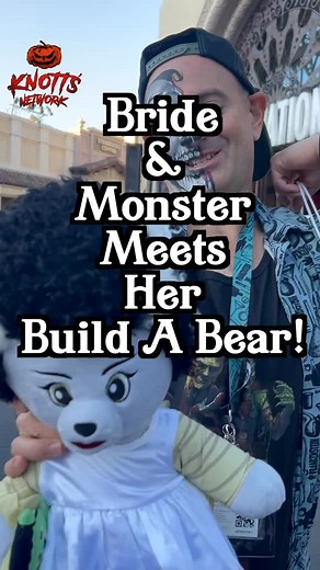 1.1K views · 22 reactions | Had TOO MUCH FUN interacting with the #brideoffrankenstein and #frankesnteinmonster at @unistudios with our Bride @buildabear 朗懶 Thank you to The Bride and The Monster for these fun memories  #ush #universalstudios #universalstudioshollywood #themepark #amusementpark #nbcuniversal #hollywood #studiocity #LosAngeles #buildabear #bab | Knott's Network | Facebook