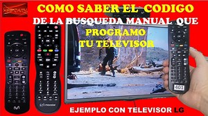 ¿Cómo saber cuál es el código de mi televisor?