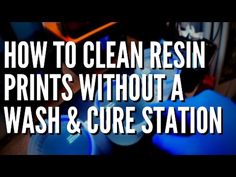 How To Clean 3D Resin Prints Without A Wash & Cure Station - Triple Dunk IPA Technique