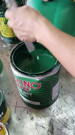 How to mix Asian green color quick dry enamel #asiangreencolor #thalogreen #emeraldgreen #crystalblue #white #paintmixing #fbpagepost #bmcolorstv | B-M colors TV