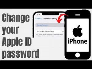 Change your Apple ID password on iPhone