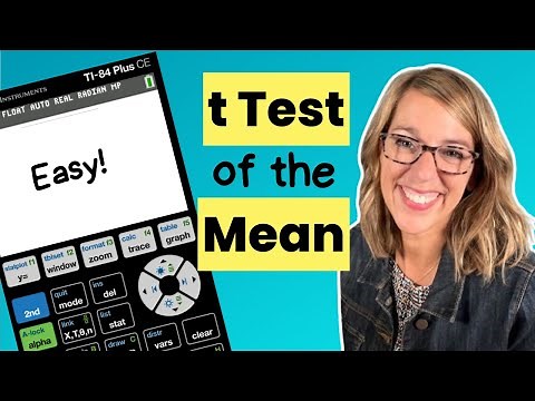 T Test with the TI84 | One Sample T Test of the Mean