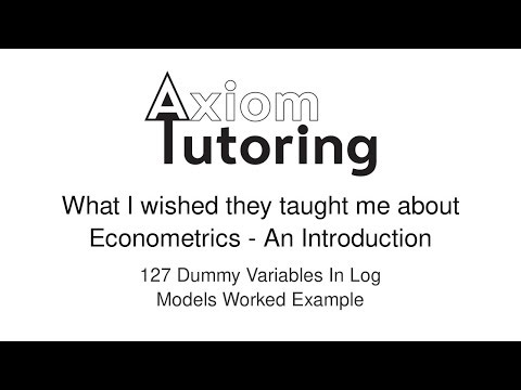 127 Dummy variables in log models worked example