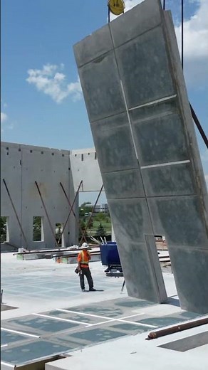 Fast-forward look at a tilt-up panel lift. One move, massive impact.