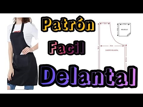 Como hacer trazo o molde mandil o delantal muy fácil y práctico ✅ ‪@AriCostura‬ #moda #costura