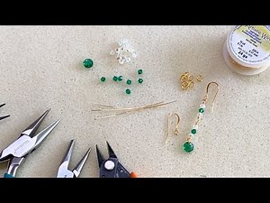 How to Make a Pair of Sparkly Dangly Earrings